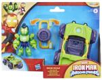 Hasbro Marvel Iron Man Si Prietenii Sai Uimitori Set Vehicul Si Figurina Iron Hulk (G1257_G1472) - ejuniorul Figurina