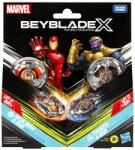 Hasbro Beyblade X Marvel Set Duo Iron Man 4-80B Si Thanos 4-60P (G0278_G0287) - ejuniorul Figurina