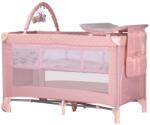 Chipolino Patut pliabil cu saltea de infasat Chipolino Luna pink marshmallow (KOSILU254PM) - ejuniorul