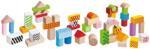 Eichhorn Jucarie Eichhorn Cuburi in galetusa Wooden Blocks 50 piese (S100002226) - ejuniorul