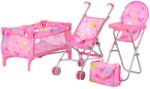 Chipolino Set jucarii pentru papusi Chipolino Trixy 3 in 1 hearts (KZKTR02402HE)