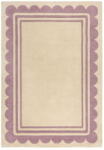 Flair Rugs Lila-natúr színű kézi szövésű gyapjú szőnyeg 160x230 cm Lois Scallop - Flair Rugs
