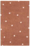 Lorena Canals Téglavörös mosható kézi szövésű pamut gyerek szőnyeg 100x150 cm Mini Dot Chestnut - Lorena Canals