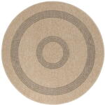 Ayyildiz Fekete-bézs kerek kültéri szőnyeg ø 80 cm Comilla - Ayyildiz Carpets