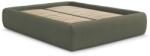 Bobochic Sötétzöld kárpitozott ágyneműtartós franciaágy ágyráccsal, ágytámla nélkül 160x200 cm Inera - Bobochic Paris - bonami - 530 990 Ft