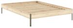 Karup Design Natúr színű borovi fenyő franciaágy ágytámla nélkül, ágyráccsal 180x200 cm Core - Karup Design