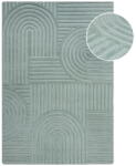 Flair Rugs Zen Garden türkiz gyapjú szőnyeg, 120 x 170 cm - Flair Rugs