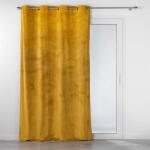 douceur d'intérieur Sárga bársony függöny 140x240 cm Analia - douceur d'intérieur