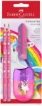 Faber-Castell Gr. ceruza szett Grip Sparkle (2db+hegyező+radír) BL Unikornis (111518)