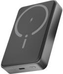  AVAX PB300 FREELY 15W Mágneses Vezeték nélküli Powerbank 10.000mAh + 20W USB-C (PD3.0), fekete (AVAX PB300) - bstrade