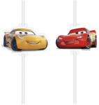 Procos Disney Cars 3, Verdák papír szívószál, 4 db-os szett (PNN90730)
