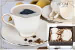 Veroni Amy porceláncsésze+alj, 210ml, 2személyes, dobozban