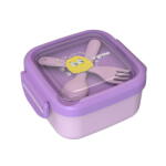 U-GROW Caserola 2in 1 cu lingurita si furculita, mov, U-Grow