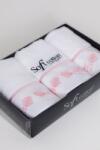 SOFT COTTON DIARA kis törölközős ajándékcsomag, 3 db Rózsaszín / Pink