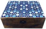  Fa Doboz - Kék Csillagok 20x15x7, 5cm