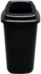 Plafor Sort szelektív hulladékgyűjtő, szemetes 28L fekete/fekete - tisztitoszertrendelek