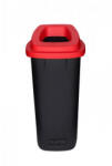 Plafor Sort szelektív hulladékgyűjtő, szemetes 90L fekete/piros - tisztitoszertrendelek