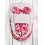 Belisima Bébi báb, rózsaszín, szívecskés paplannal, pamut, Belisima