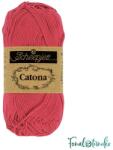 Scheepjes Catona 258 Rosewood - piros pamut fonal