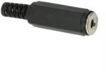  Mufa JACK stereo 3.5 mm mama cu protectie cablu (05110)