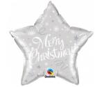  Karácsonyi Silver Star fólia lufi 51 cm (MLG998161)