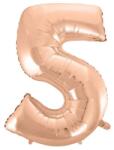  Rose Gold 5-ös szám fólia lufi 92 cm (MLG106329) - sandori