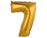  Arany Gold Matt 7-es mini szám fólia lufi 35 cm (MLG108927)