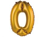  Arany Gold Matt 0-ás mini szám fólia lufi 35 cm (MLG108781) - sandori