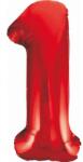  Piros 1-es Red szám fólia lufi 85 cm (MLG120547) - sandori