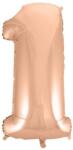  Rose Gold 1-es szám fólia lufi 92 cm (MLG106244)