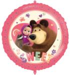  Mása és a medve Sweet Heart fólia lufi 46 cm (PNN97914) - sandori