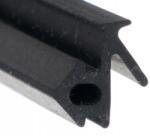 AutoDor Ablaktömítés, PVC, ajtókhoz, fekete, EPDM (USZ004)