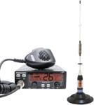 PNI Kit Statie radio CB President RONALD ASC 10/12M + Antena CB PNI ML70, lungime 70cm, 26-30MHz, 200W (PNI-PRE-K48) Statii radio