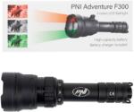 PNI Lanterna PNI Adventure F300 cu LED in 3 culori, alb, rosu, verde, IP68 waterproof, distanta 500 m, flux luminos 540 lm, acumulat (PNI-ADV-F300)