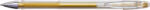 PENAC Pix cu gel PENAC FX-3 Metalic, 0.8mm, con metalic, corp transparent - scriere auriu metalizat (P-BA1603-15F) - siscom-papetarie
