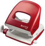 Leitz Perforator metalic, 30 coli, LEITZ 5008 - rosu (L-50080025) - siscom-papetarie