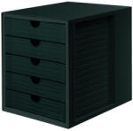 HAN Suport plastic cu 5 sertare pentru documente, HAN - negru (HA-1450-13) - siscom-papetarie