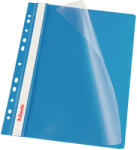 Esselte Dosar plastic PP, cu sina si multiperforatii, 10 buc set, ESSELTE Vivida - albastru (ES-13586)