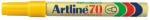 Artline Permanent marker ARTLINE 70, corp metalic, varf rotund 1.5mm - galben (EK-70-YE) - siscom-papetarie
