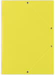 DONAU Mapa din carton plastifiat, cu elastic pe colturi, 400gsm, DONAU - galben (DN-FEP11G) - siscom-papetarie