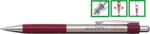 PENAC Creion mecanic metalic PENAC Pepe, rubber grip, 0.5mm, varf metalic - accesorii bordeaux (P-SB0102-09)