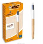 BIC Golyóstoll 4 Colours Wood Style mix Ast (12db) (508964)
