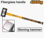 Baros profesional 4.0kg INGCO - HSTH83498, cap forjat otel carbon 45#, maner fibra sticla antishock, prindere ergonomica, pentru demolari si lucrari grele (HSTH83498) Ciocan