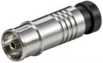 Well Conector coaxial cu compresie mama pentru cabluri co diametru exterior de 7.0mm, set 12 blistere (CX-CP-F7.0MMX2-BW)