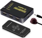 Thunder Germany SWI-501, 5×1 4K HDMI kapcsoló, IR hosszabbító + távirányító