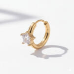 KÁRPÁTHY ékszer Crystal fülbevaló - csillag, aranyozott