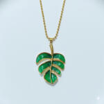 KÁRPÁTHY ékszer Könnyezőpálma-levél nyaklánc, aranyozott