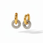 KÁRPÁTHY ékszer Timeless pearl aranyozott fülbevaló, ezüst