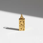 KÁRPÁTHY ékszer Cheese charm, aranyozott