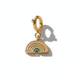 KÁRPÁTHY ékszer RAINBOW charm, aranyozott